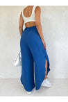 Ayrobin Fabric Slit Trousers - MASHUP