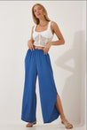 Ayrobin Fabric Slit Trousers - MASHUP