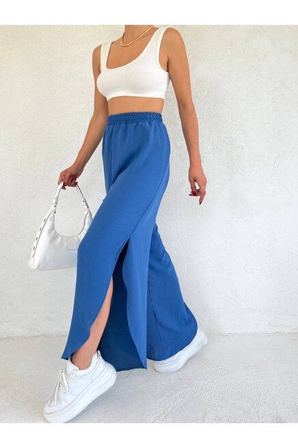 Ayrobin Fabric Slit Trousers - MASHUP