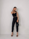 Black Classic Formal Pant & Black Casual Top - MASHUP