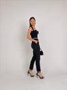 Black Classic Formal Pant & Black Casual Top - MASHUP