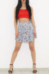 Blue Short Skirt - Viscose - MASHUP