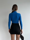 Blue Viscose Women's Top - MASHUP