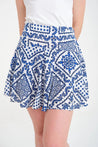 Bluish Short Skirt - Viscose - MASHUP