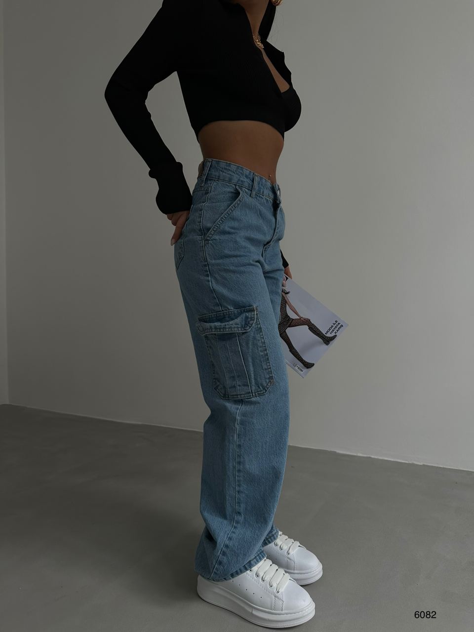 Cargo Straight Leg Jeans - MASHUP