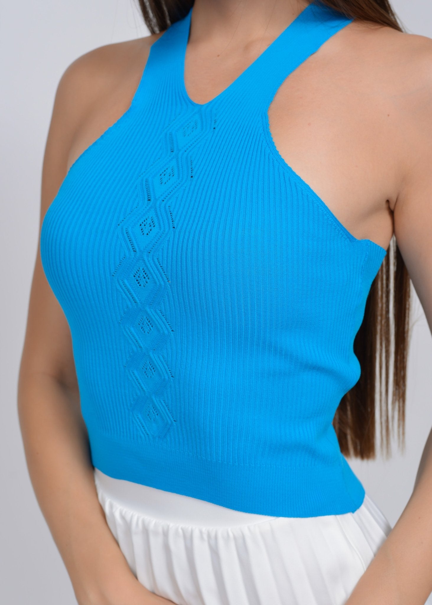 Cross Back Blue Top - MASHUP