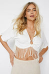 Fringe Hem Crop Top - MASHUP