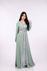 Light greenish Abaya - MASHUP