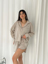 Linen Half Sleeves Shirt and Shorts Set - MASHUP