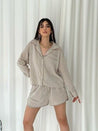 Linen Half Sleeves Shirt and Shorts Set - MASHUP