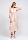 Long Bow Ruffled Hem Dress - MASHUP