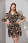 Midi Animal Print Dress - MASHUP