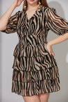 Midi Animal Print Dress - MASHUP