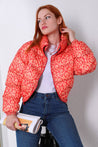 Orange Special Design Patterned Inflatable Coat - MASHUP