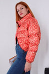 Orange Special Design Patterned Inflatable Coat - MASHUP