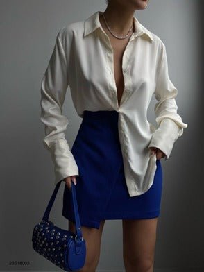 Oversize Satin Blouse - MASHUP