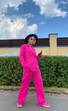 Pink Blazer with Pant Set - MASHUP