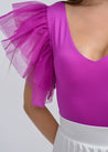 Pink frill sleeves top - MASHUP