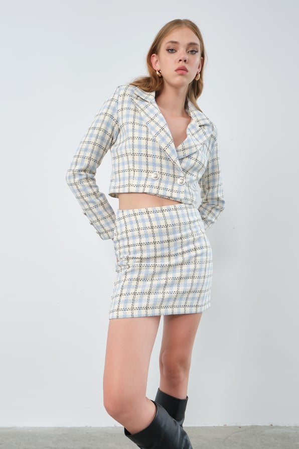 Plaid Cotton Twinset - MASHUP