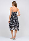 Printed Hem Ruffled Dress - MASHUP