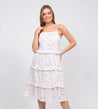 Printed Ruffle Tiered Dress - MASHUP