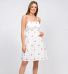 Red Floral Applique Dress - MASHUP