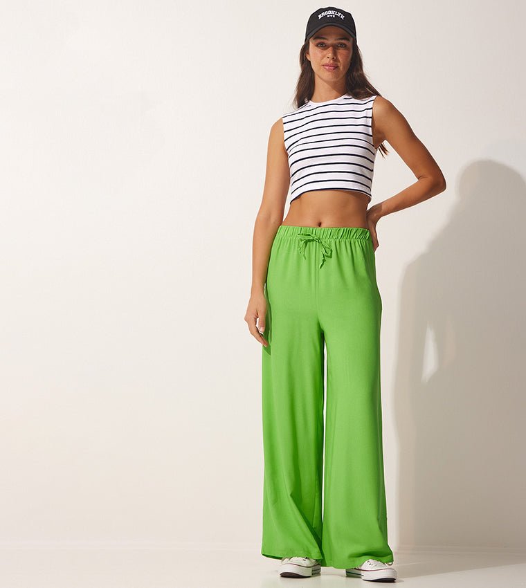 Relaxed Fit Solid Pant - MASHUP