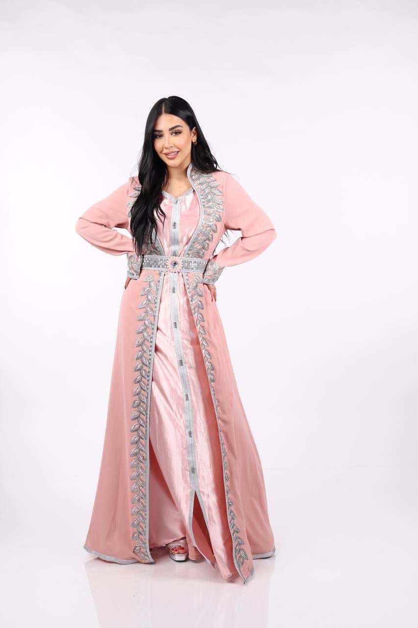 Roses Pink Abaya - MASHUP