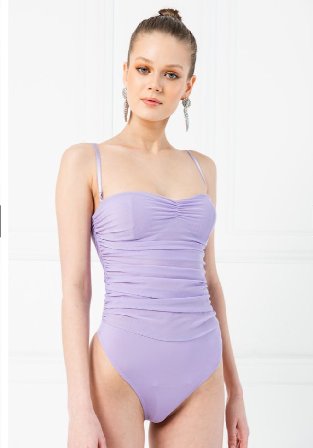 Ruched one- Piece Body Set - MASHUP