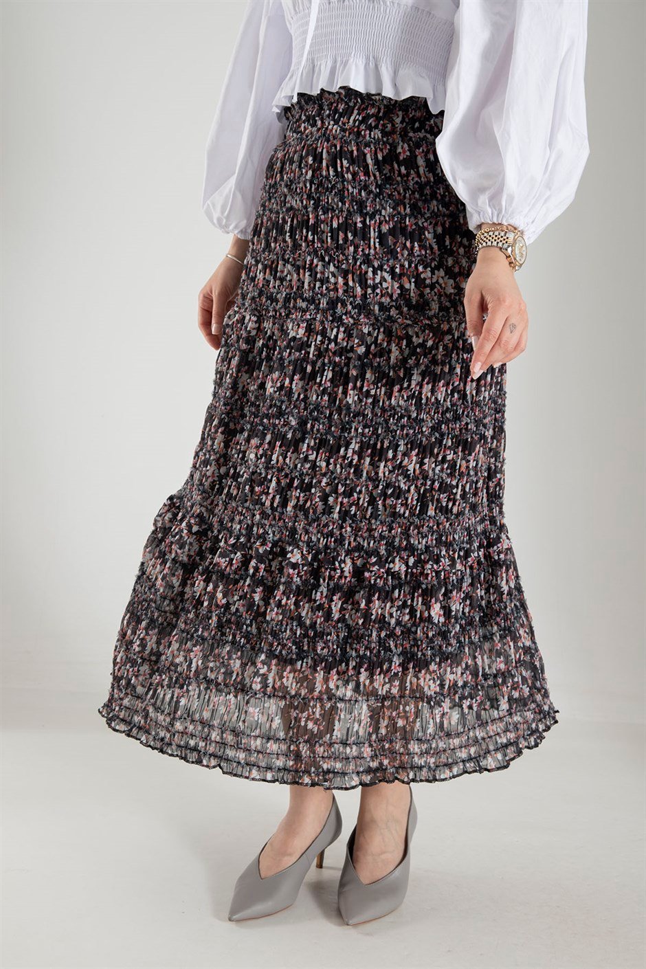 Sarah Ditsy Maxi Skirt - MASHUP