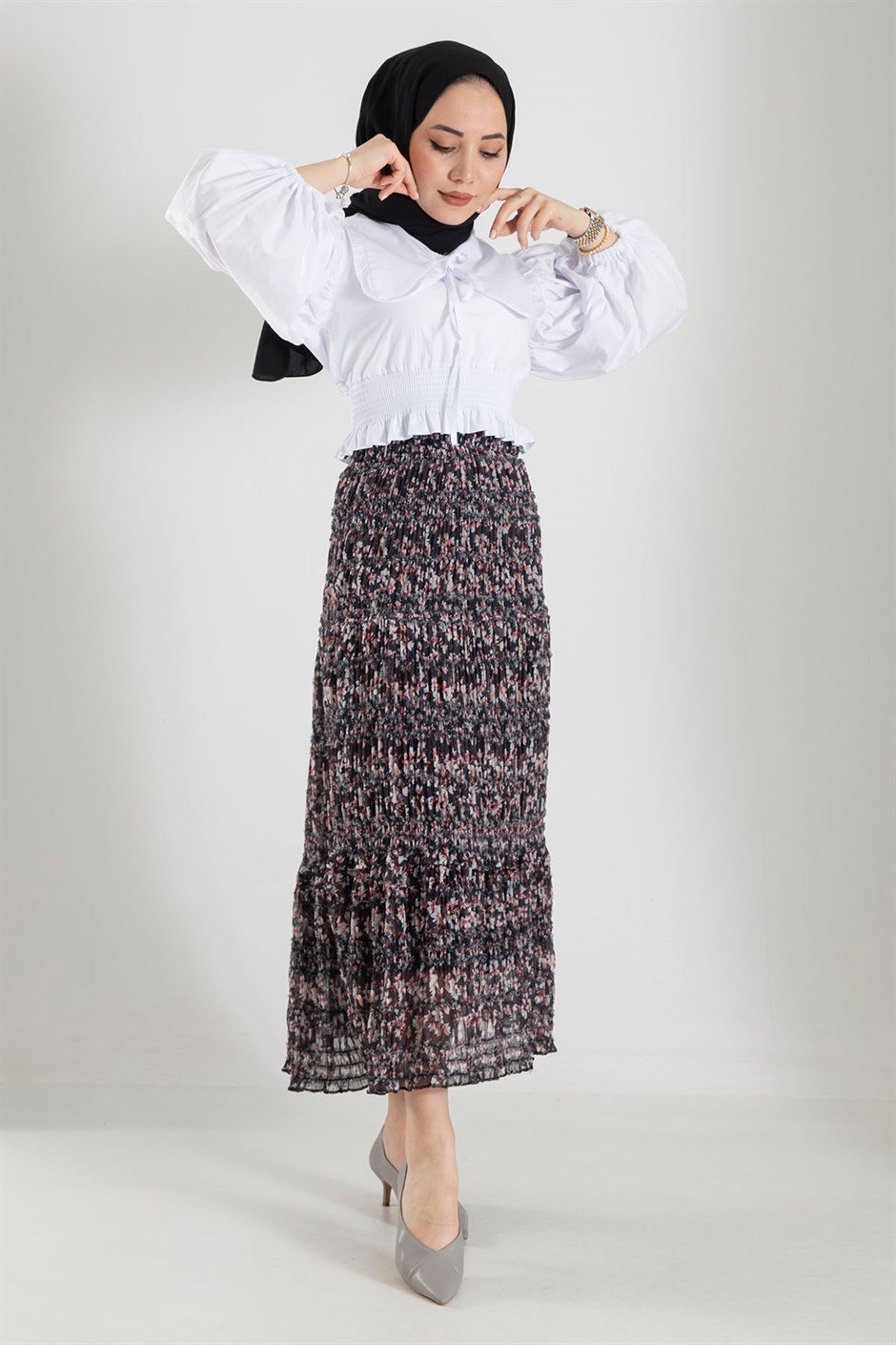 Sarah Ditsy Maxi Skirt - MASHUP