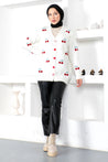 Soft Medium Length Cherry Embroidered Cardigan - MASHUP