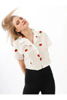 Strawberry Collared Shirt - MASHUP