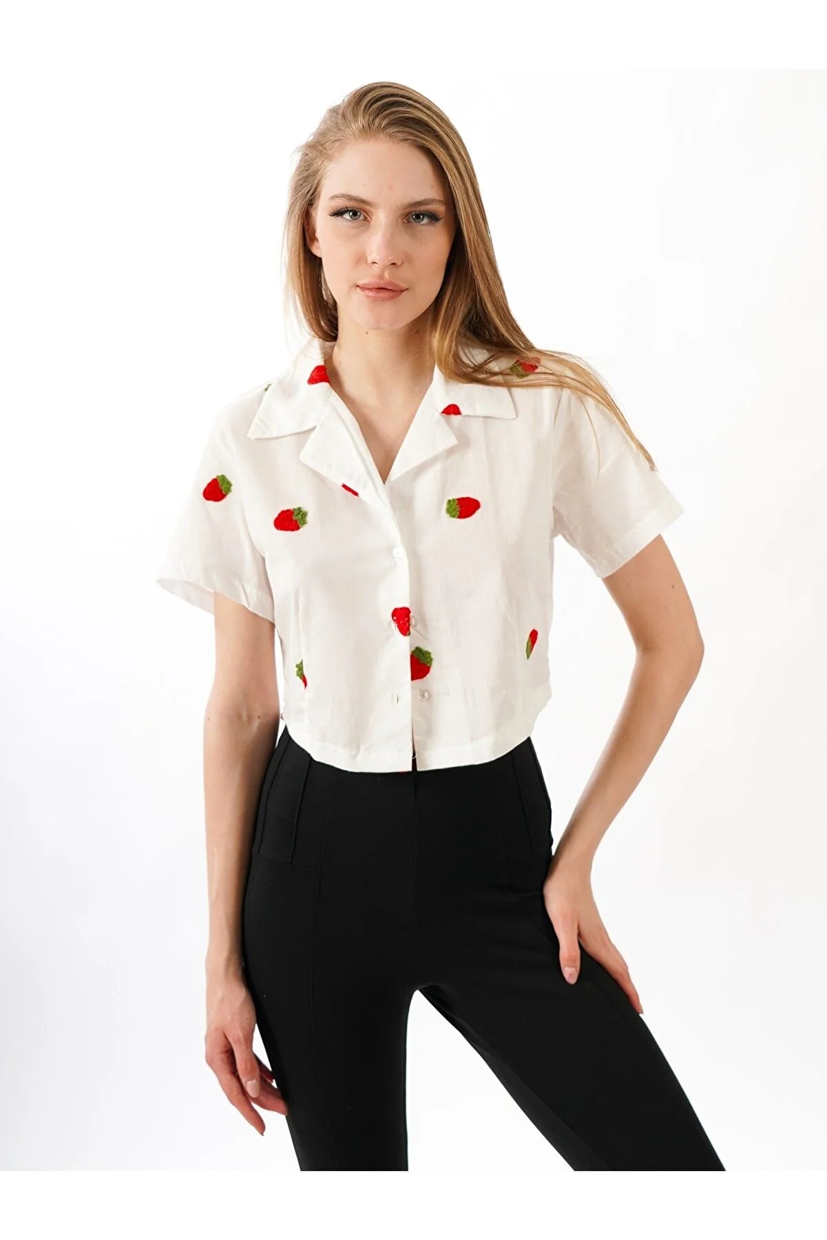 Strawberry Collared Shirt - MASHUP