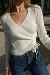 V-Neck Cashmere Crop - MASHUP