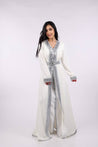 White & Brown Abaya - MASHUP