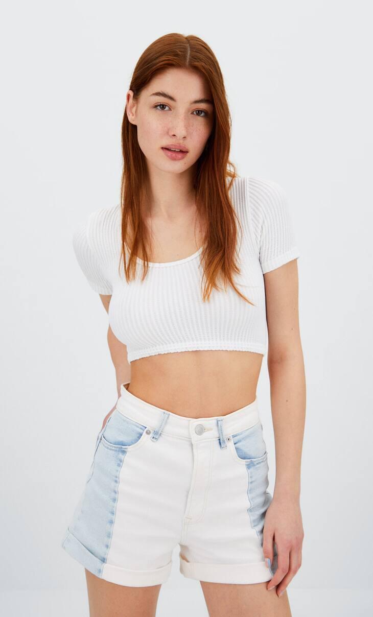 White Shorts Jeans - MASHUP