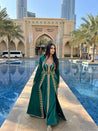 Woman Green Abaya - MASHUP