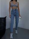 Women Light Blue Jeans - MASHUP