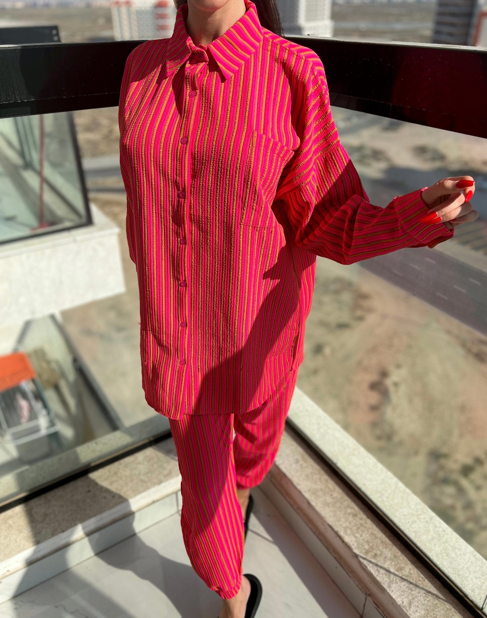 Women's Coral Fleece Pajama Set - MASHUP