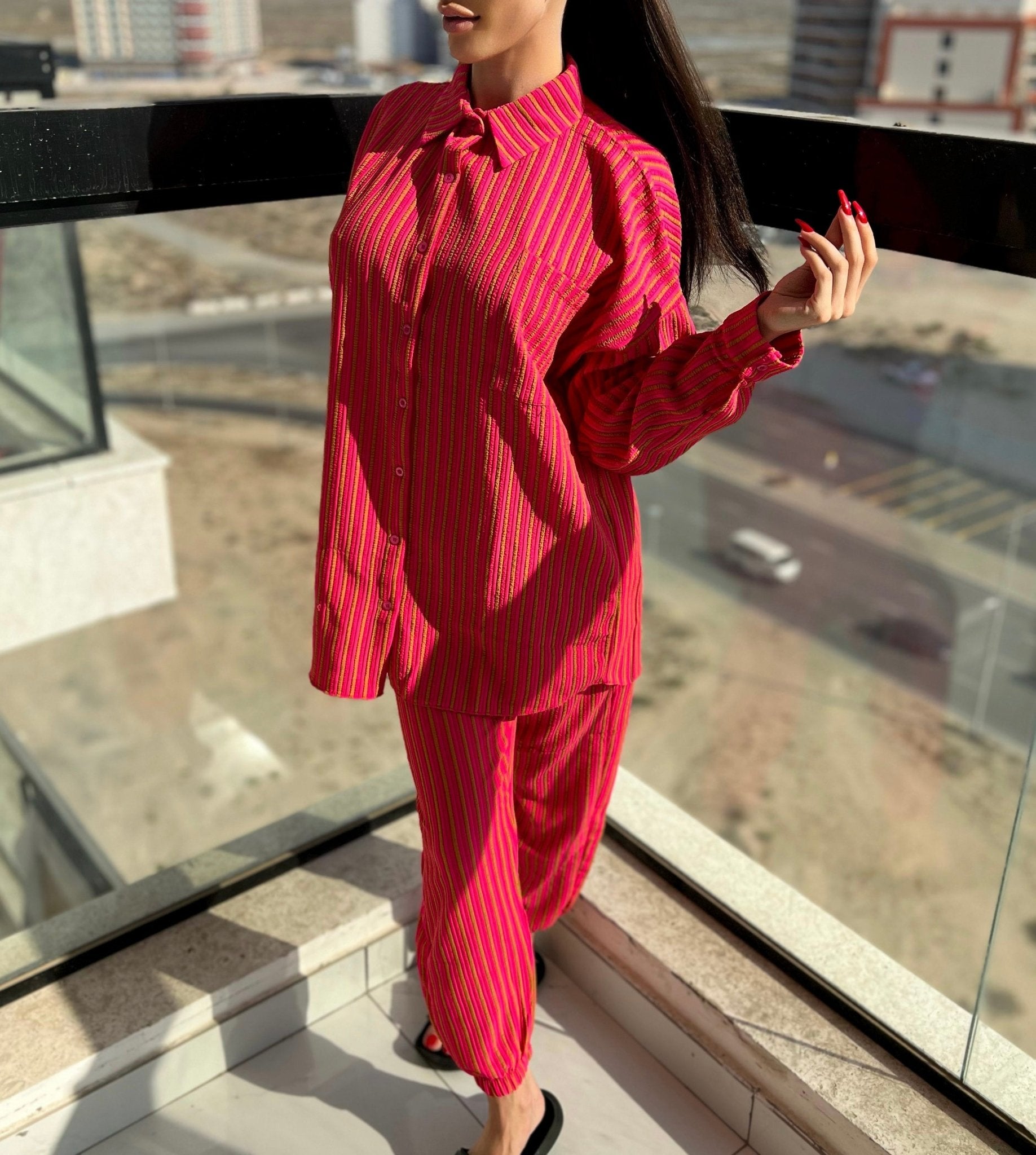 Women's Coral Fleece Pajama Set - MASHUP