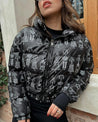 Women's Crop Patterned Coat - MASHUP