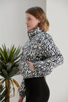 Women's Crop Patterned Coat - MASHUP